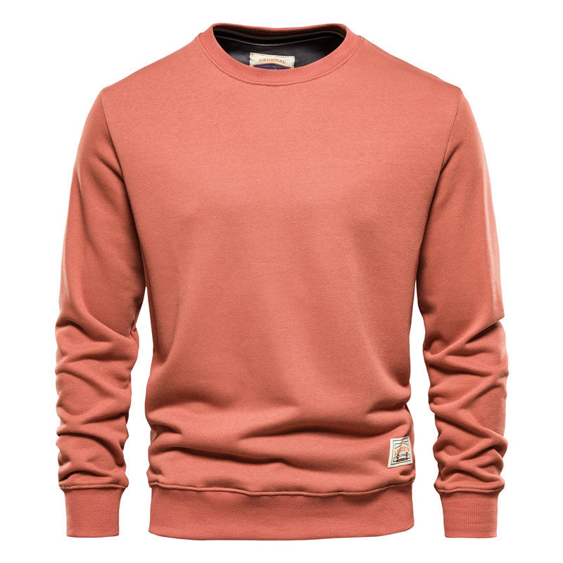 Men's - Casual Crew Neck Sweatshirt - Polyester -  Sporty Polyester Style