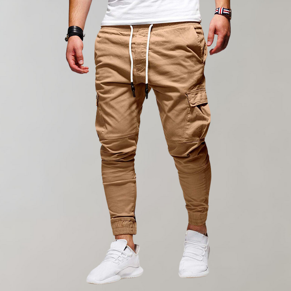 Men's slim cargo trousers with modern fit and casual versatility | Fedde