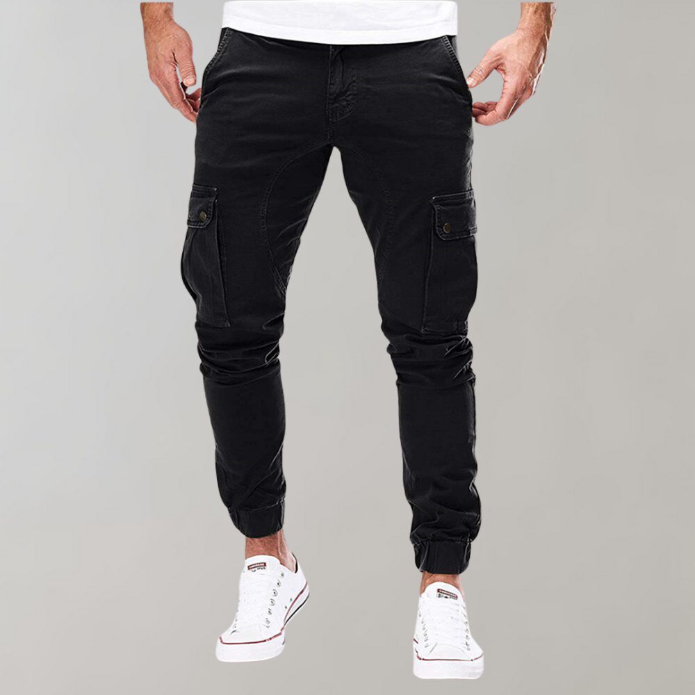 Men's slim cargo trousers with modern fit and casual versatility | Fedde