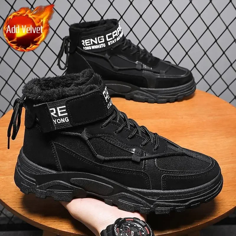 Cosy men's winter boots with fleece lining and non-slip sole | Luuk