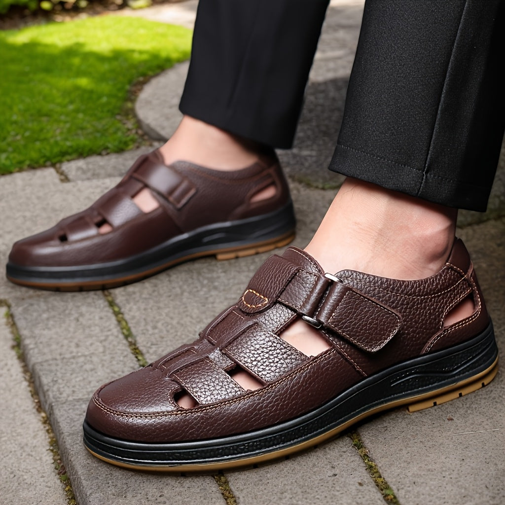 Men's Sandals | Breathable & anti-odour | Comfortable & Durable | Cowhide Upper