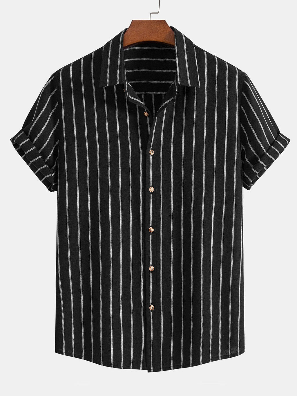 Men's Set | Short-Sleeve Shirt & Pants | Summer Comfort & Versatile | Polyester-Cotton Blend