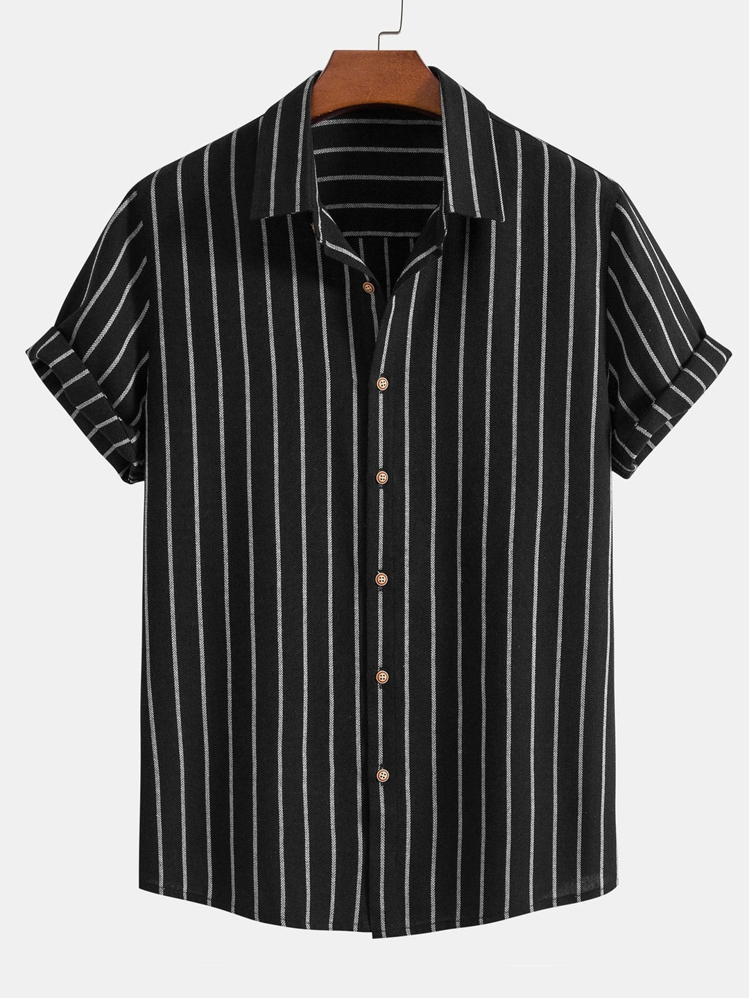 Men's Set | Short-Sleeve Shirt & Pants | Summer Comfort & Versatile | Polyester-Cotton Blend
