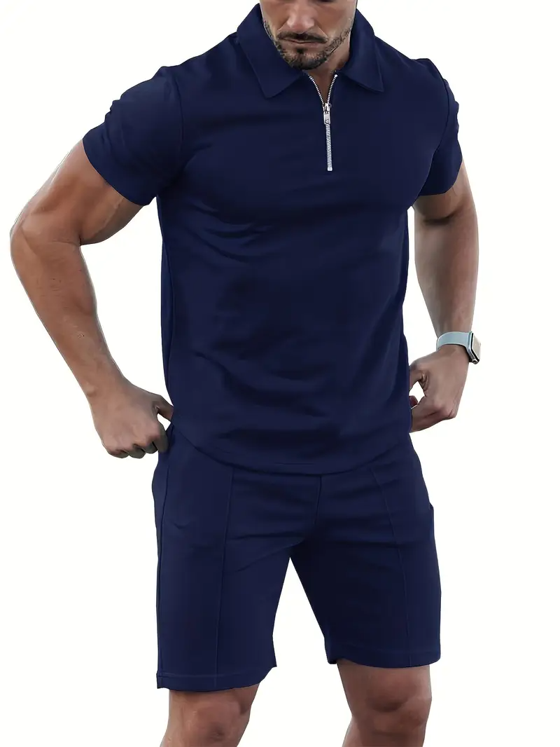 Summer Men's Set | Stylish & Casual | Polo & Shorts | Modern Elegance