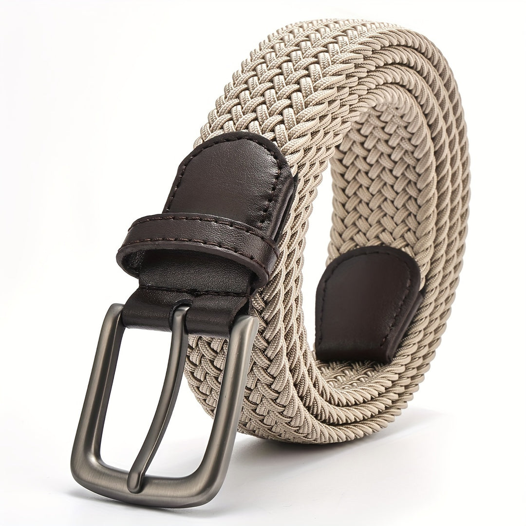 Stretch Woven Belt for Men's Golf and Casual Wear with Durable Polyester and Alloy Buckle | Olivier
