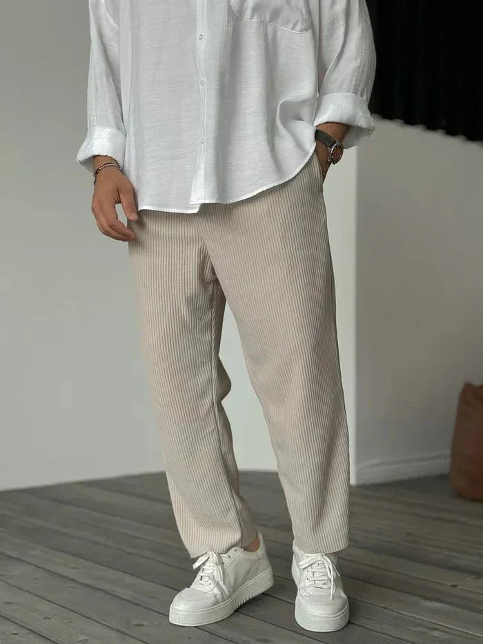 Luxury ribbed trousers | Elegant & Timeless | Comfortable fit | Men's