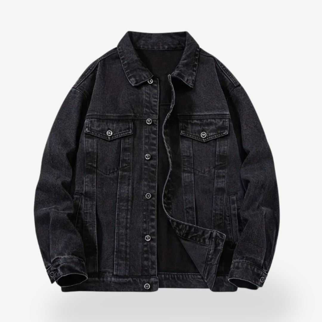 Classic denim jacket with multiple pockets for effortless style and versatile comfort | Kyan