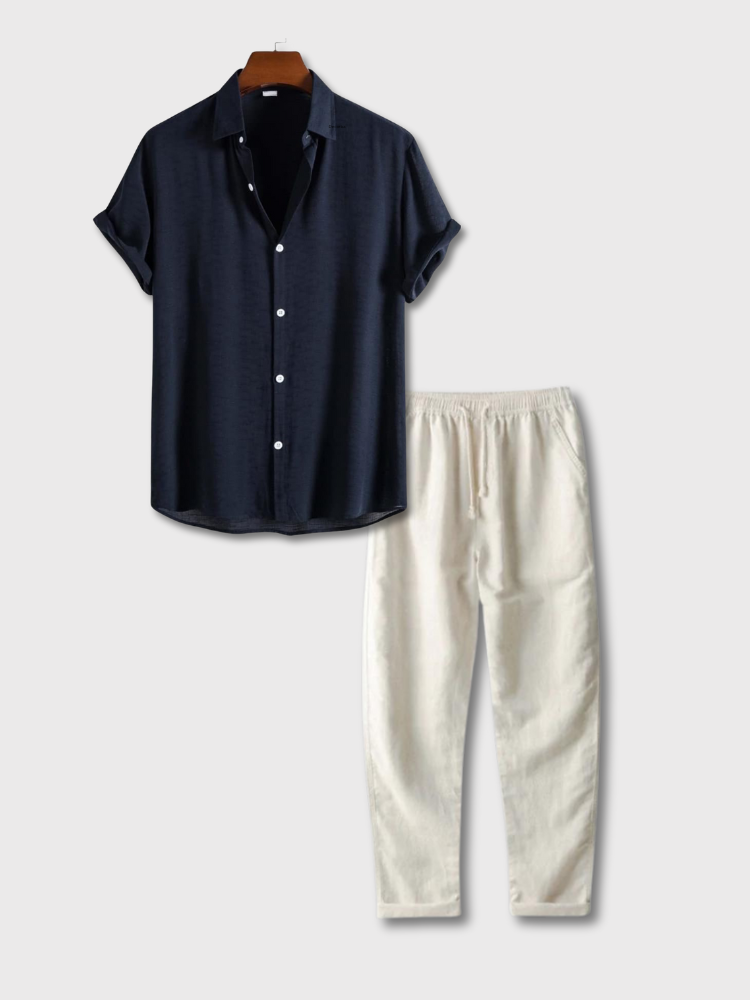 Trendy and lightweight linen summer set for ultimate comfort and urban elegance | Luuk