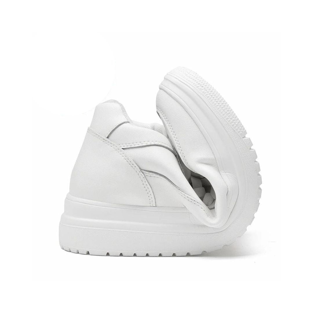 Men's Sneakers | Hidden Raise up to 10 cm | PU Leather & Non-Slip Sole | Streetwear Style