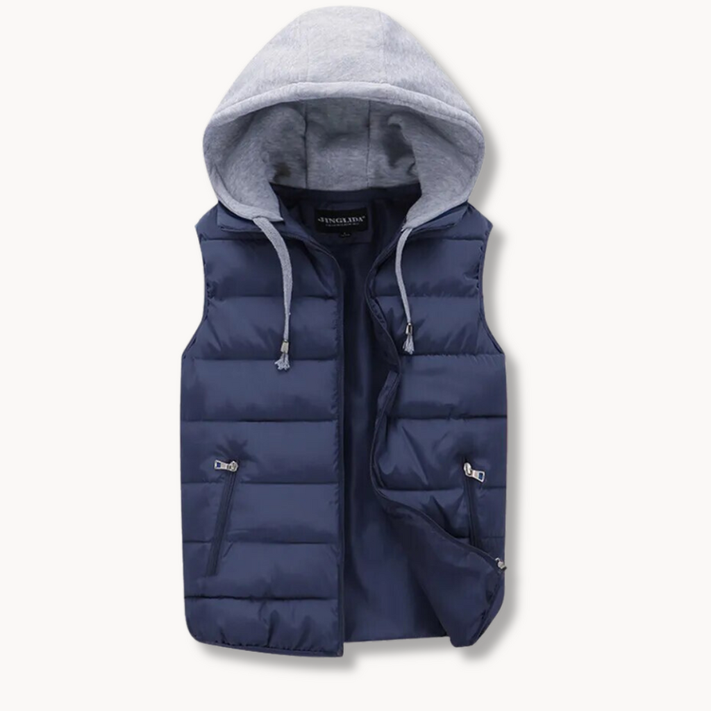 Cozy Hooded Quilted Vest for Men with Ultimate Comfort and Warmth | Tim