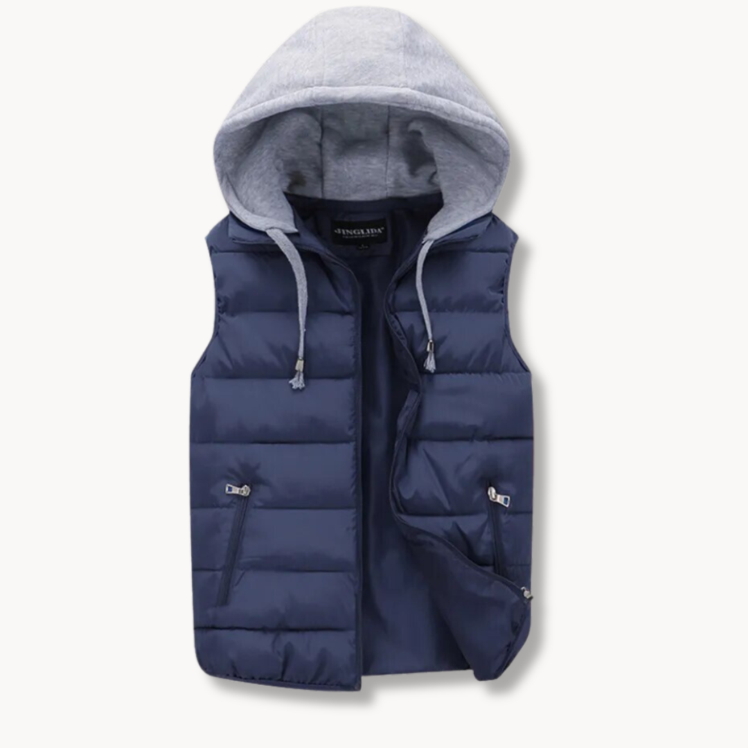Cozy Hooded Quilted Vest for Men with Ultimate Comfort and Warmth | Tim