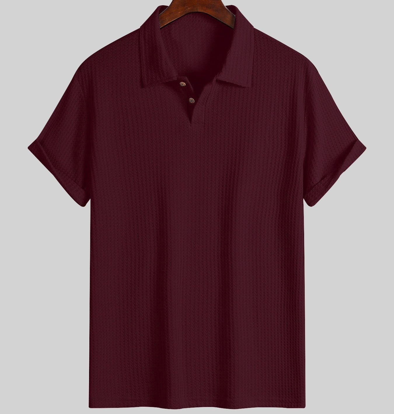 Men's Ribbed Shirt | Soft & Breathable | Stretch & Short Sleeves