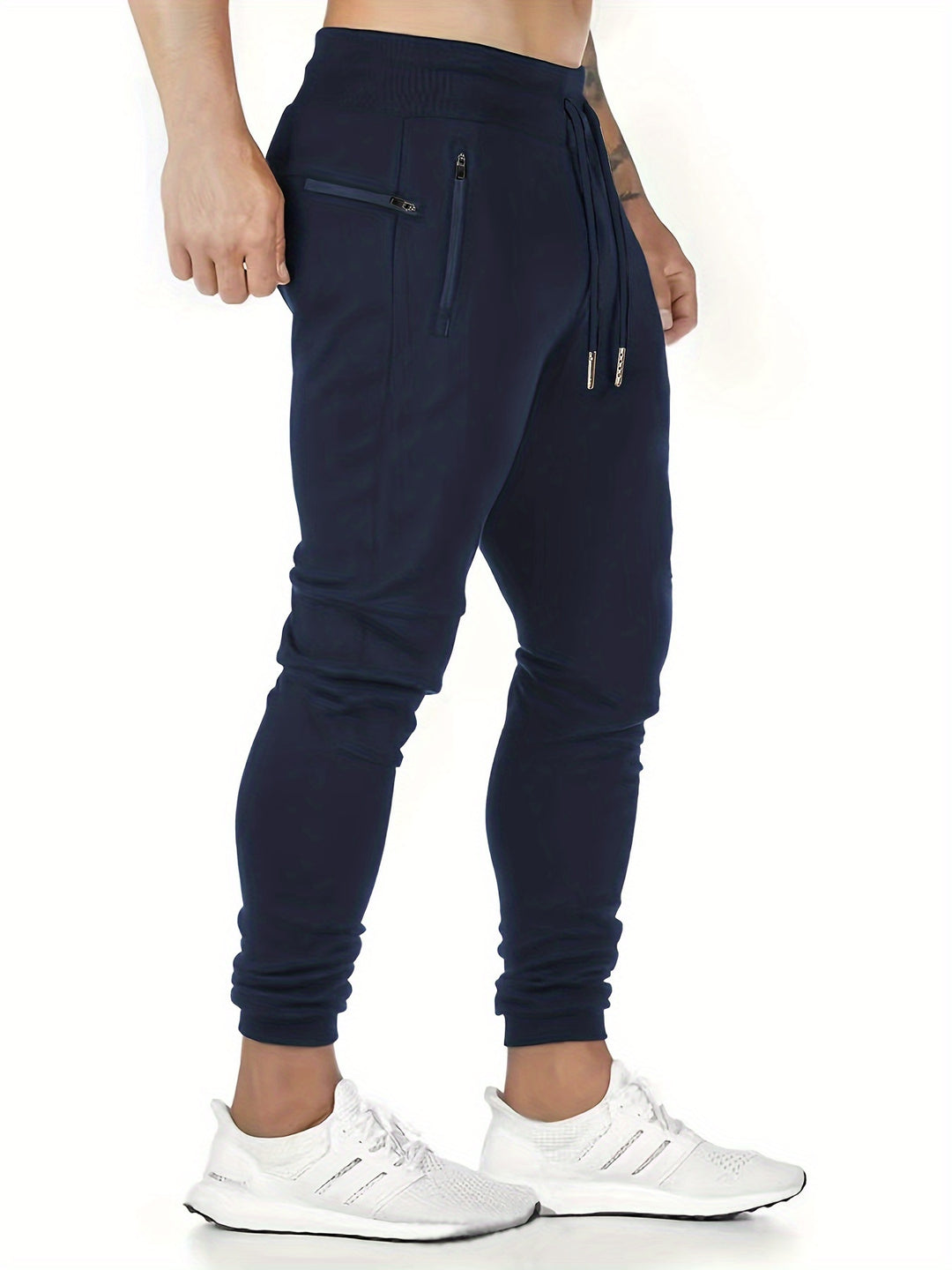Men's sweatpants | Lightweight & Breathable | With Zip Pockets & Drawstring
