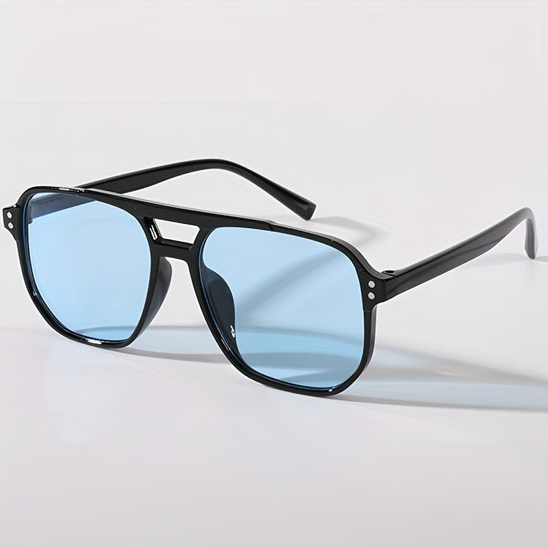 Colourful Retro Punk Square Sunglasses for Men with Bold Style and Ultimate Comfort | Rick