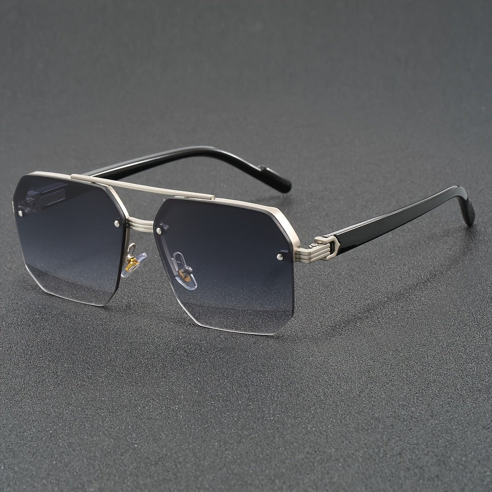 Half-rimmed Glasses | Stylish & Lightweight | Zinc alloy & PC Lens