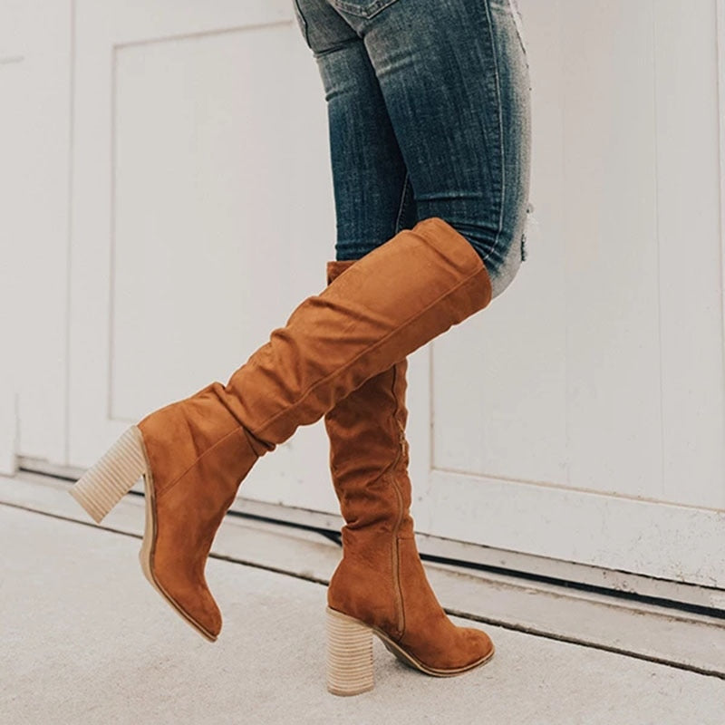 Hailey | High heel knee boots for women