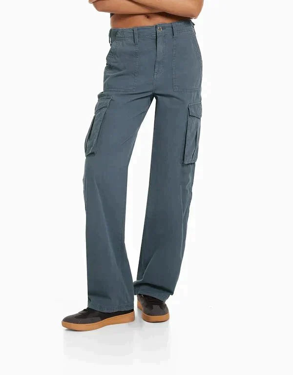 Straight cargo trousers