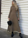 Long knitted dress for women