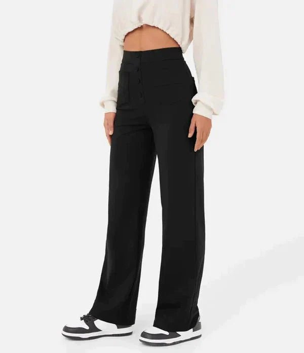 Ladies button down trousers