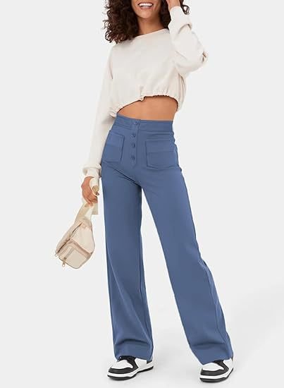 Fashionable elasticated trousers