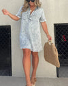 Casual Denim Shirt Dress