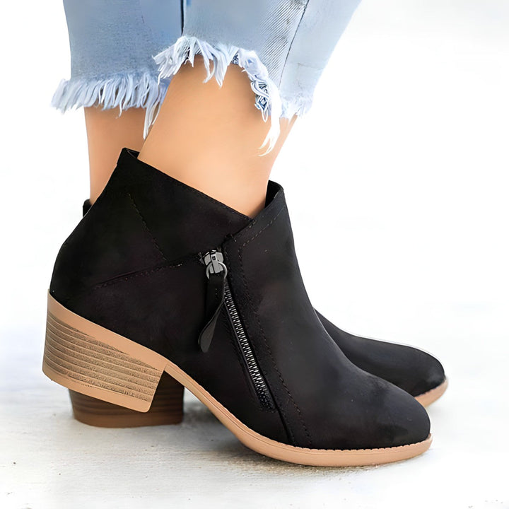 Stylish suede boots