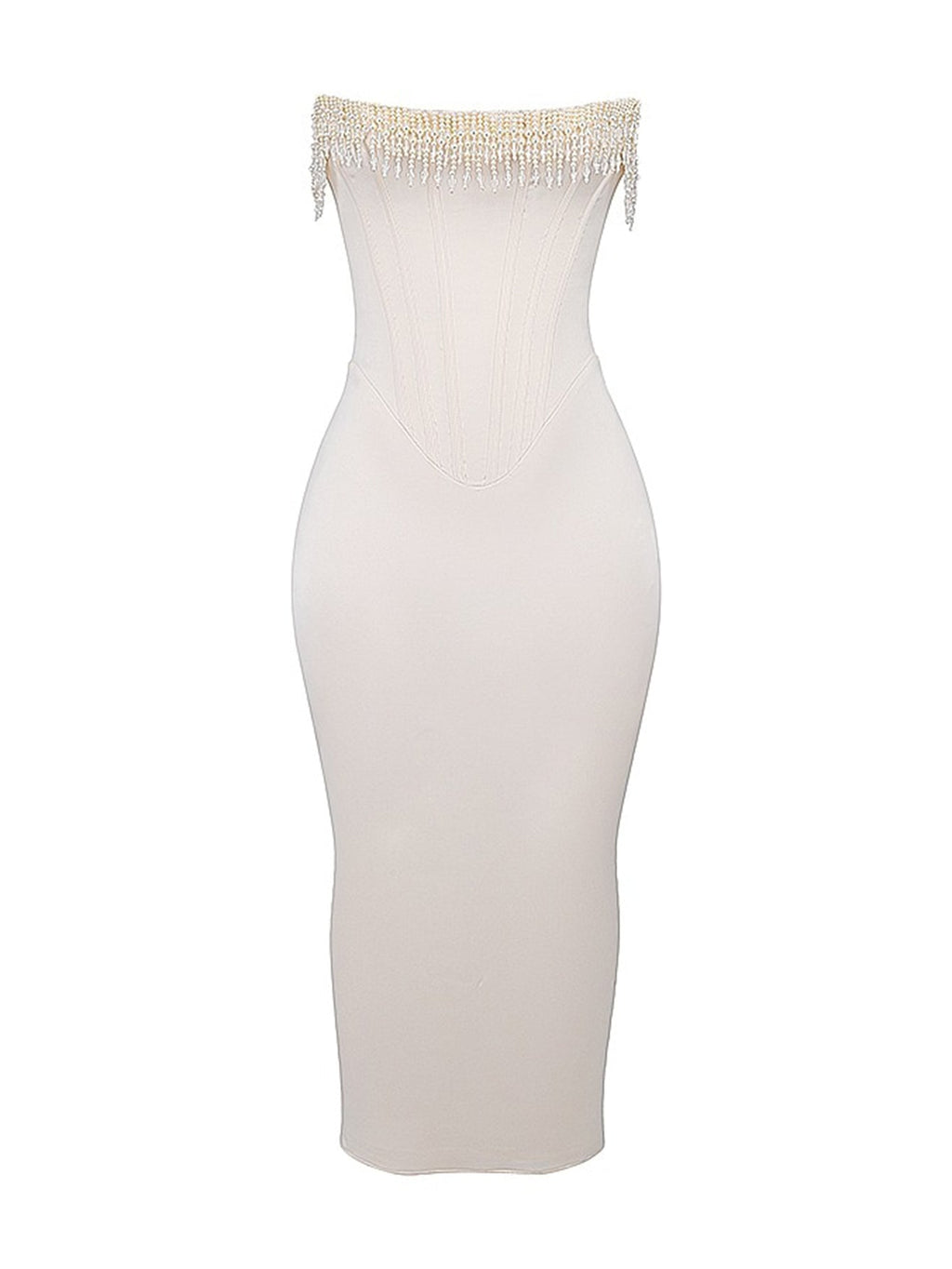 Claudia | Strapless midi dress