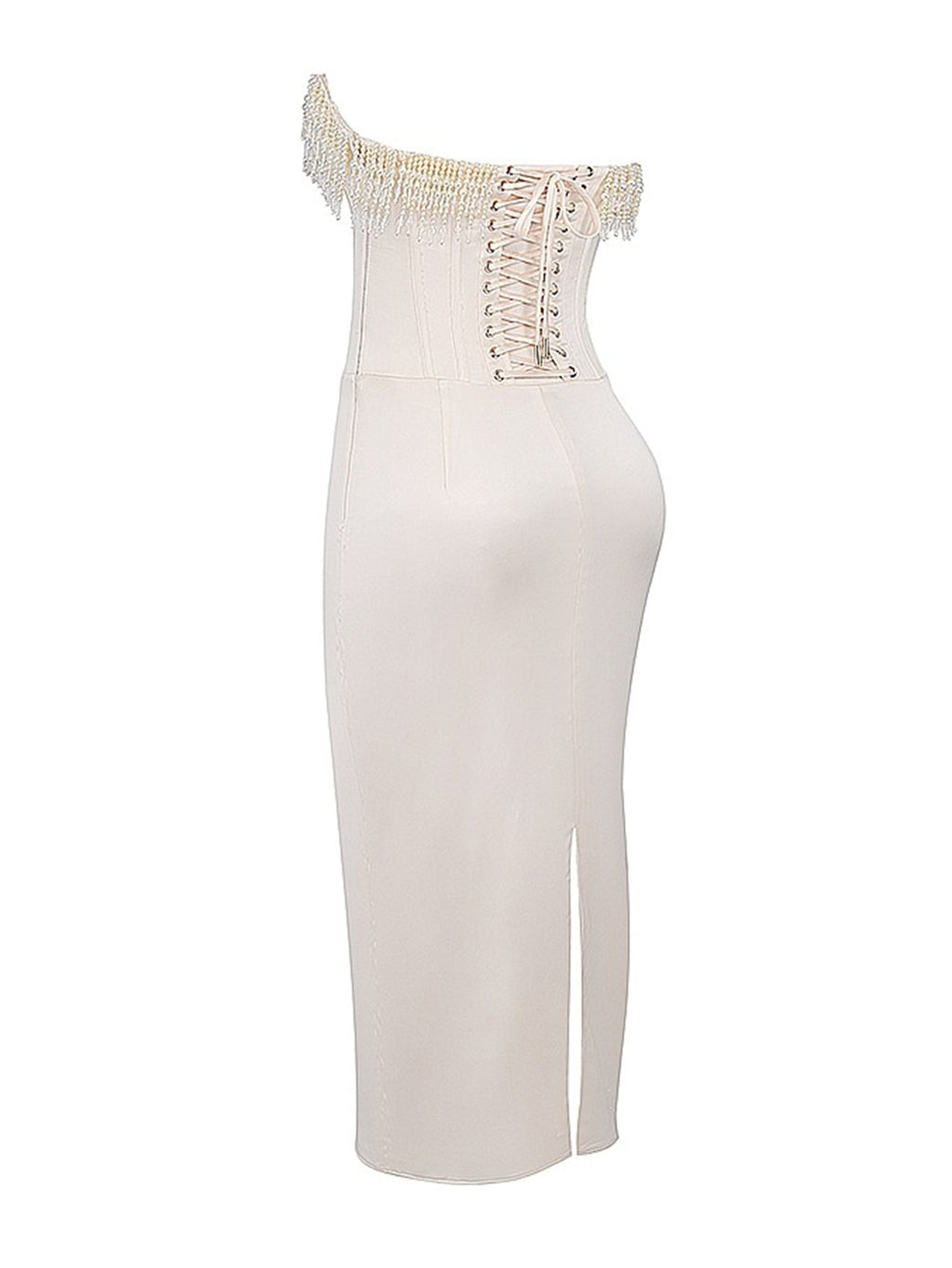 Claudia | Strapless midi dress