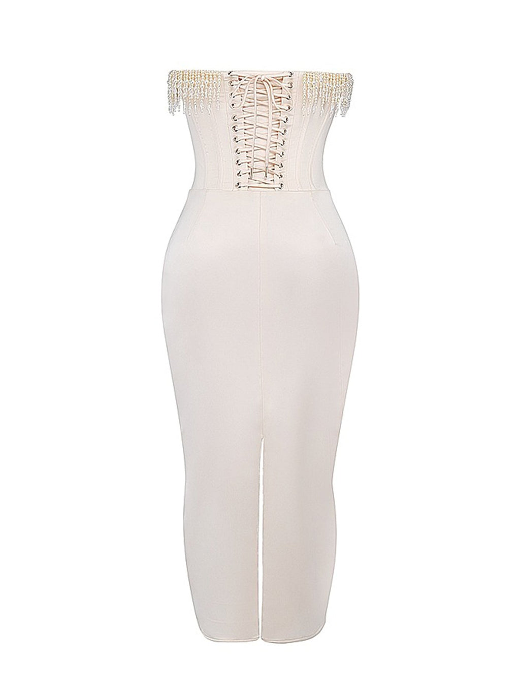 Claudia | Strapless midi dress