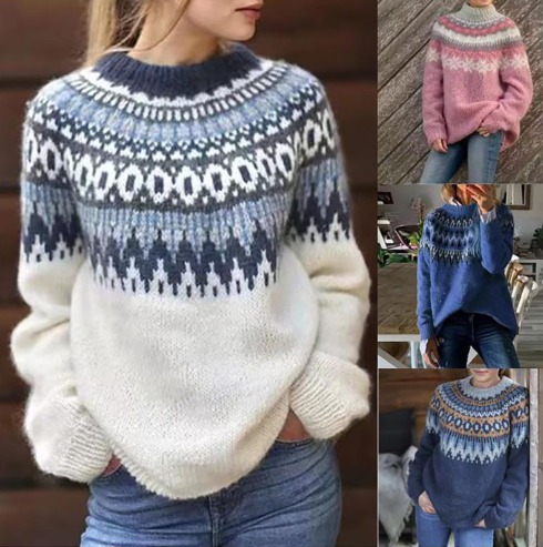 Knitted jumper for cold days