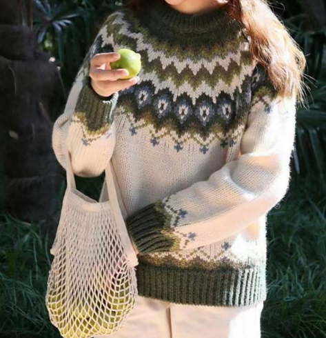 Knitted jumper for cold days