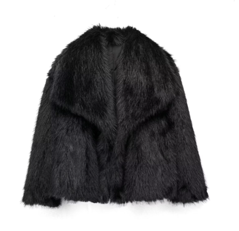 Women's - Faux Fur Winter Jacket - Stylish Outerwear