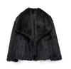 Women's faux fur jacket for glamorous appearances