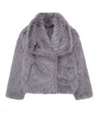 Women's faux fur jacket for glamorous appearances