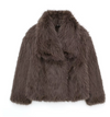 Ladies faux fur jacket Elegant