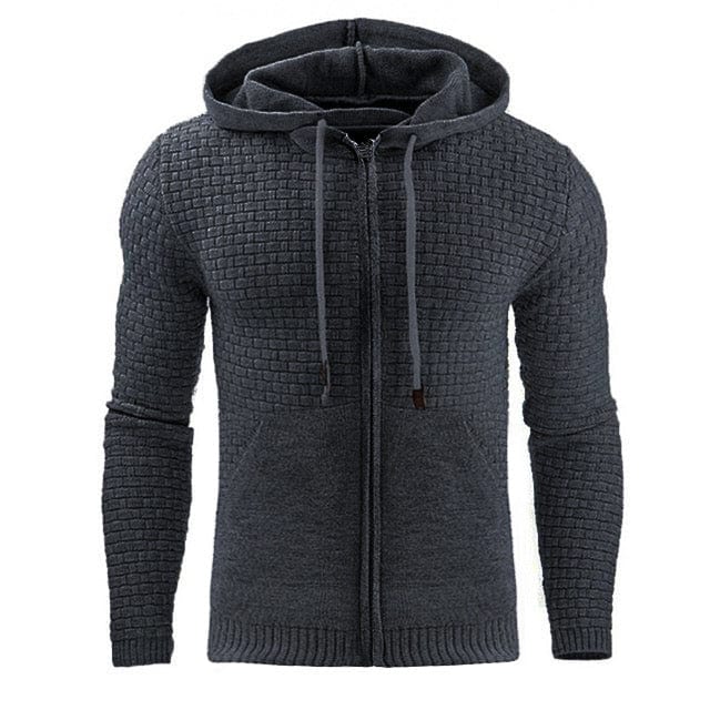 Hooded jumper with zip