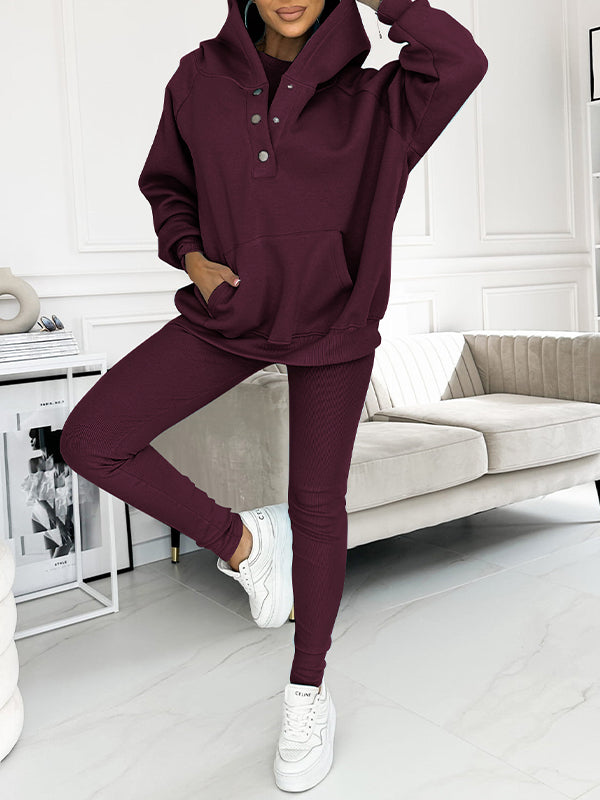 3-piece leisure tracksuit set for women