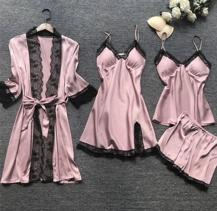 Silky satin pyjama set