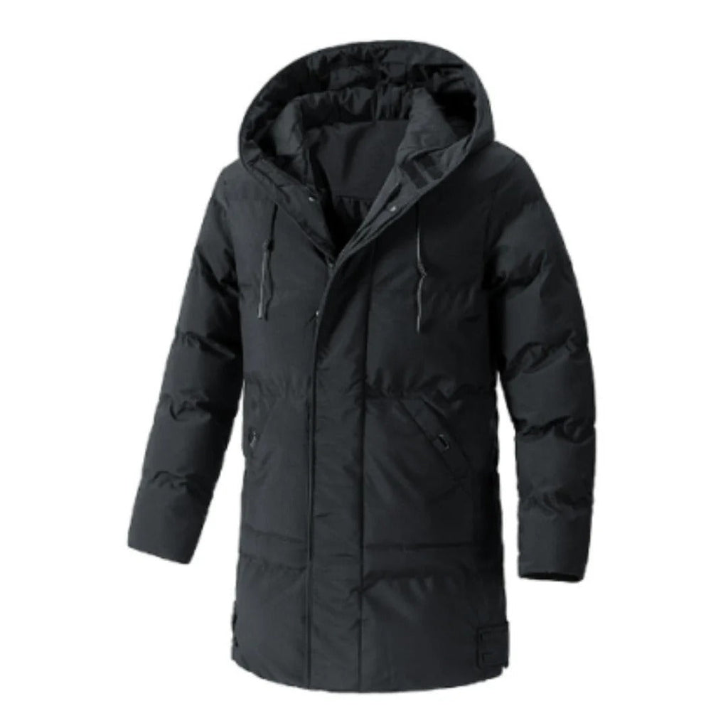 Men's - Insulated Hooded Jacket - Water-Resistant