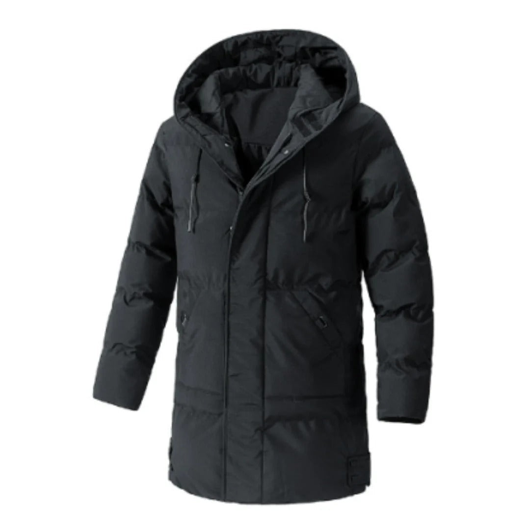Men's - Insulated Hooded Jacket - Water-Resistant