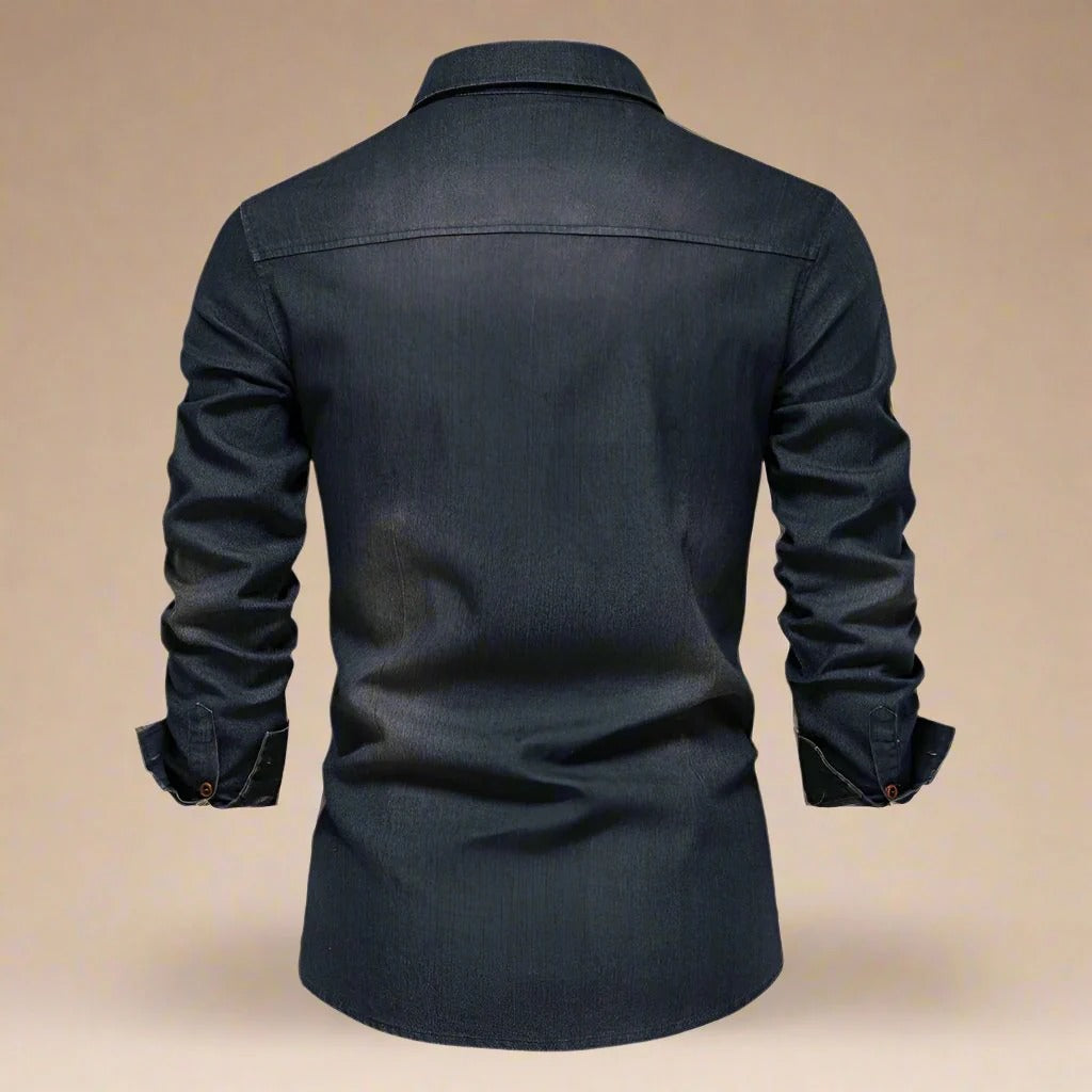 Men's - Denim Shirt - Classic Style - Durable Fabric - Casual Wardrobe Essential