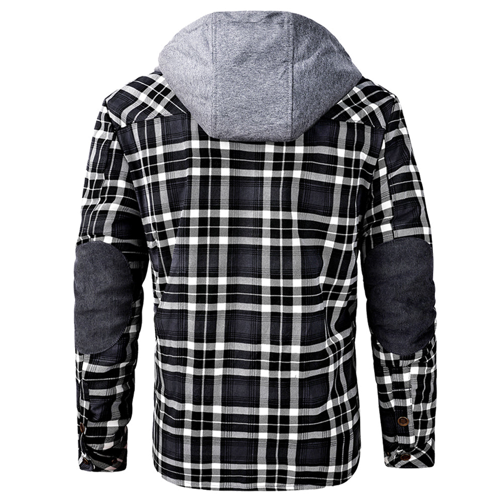Men's - Lumberjack Hoodie - Cosy Flannel Material - Stylish Casual Wear for All Seasons
