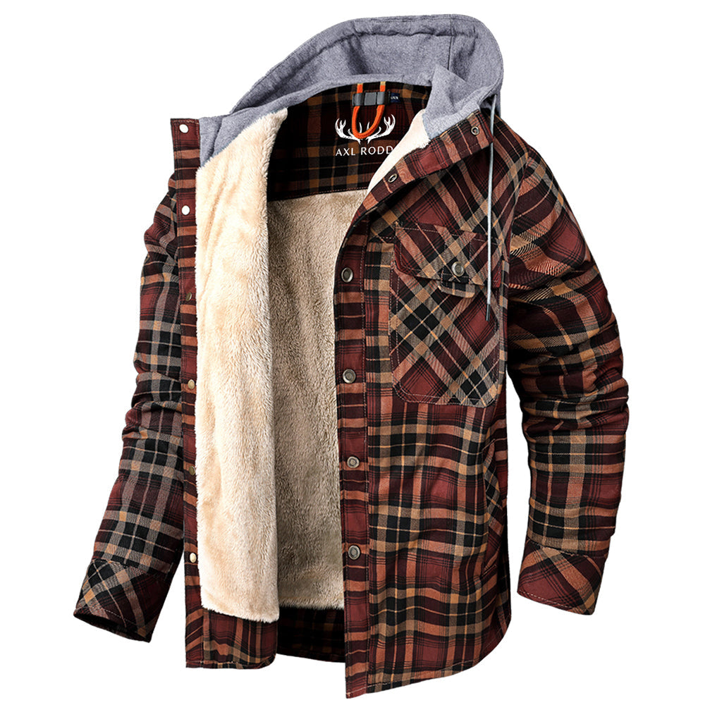 Men's - Lumberjack Hoodie - Cosy Flannel Material - Stylish Casual Wear for All Seasons
