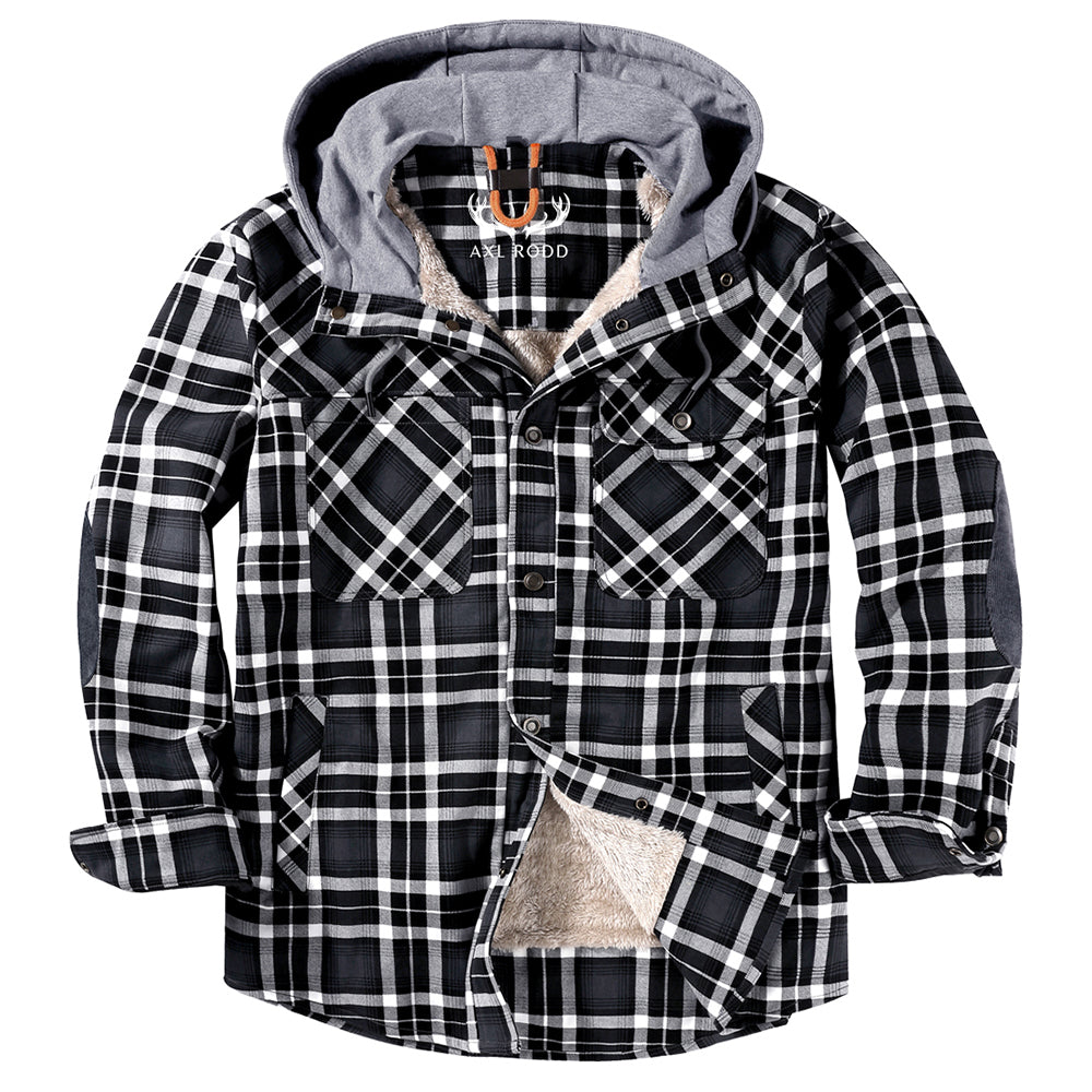 Men's - Lumberjack Hoodie - Cosy Flannel Material - Stylish Casual Wear for All Seasons