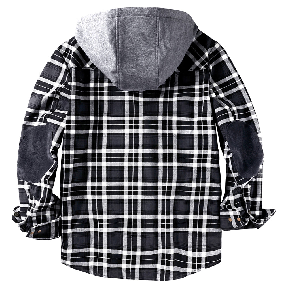 Men's - Lumberjack Hoodie - Cosy Flannel Material - Stylish Casual Wear for All Seasons