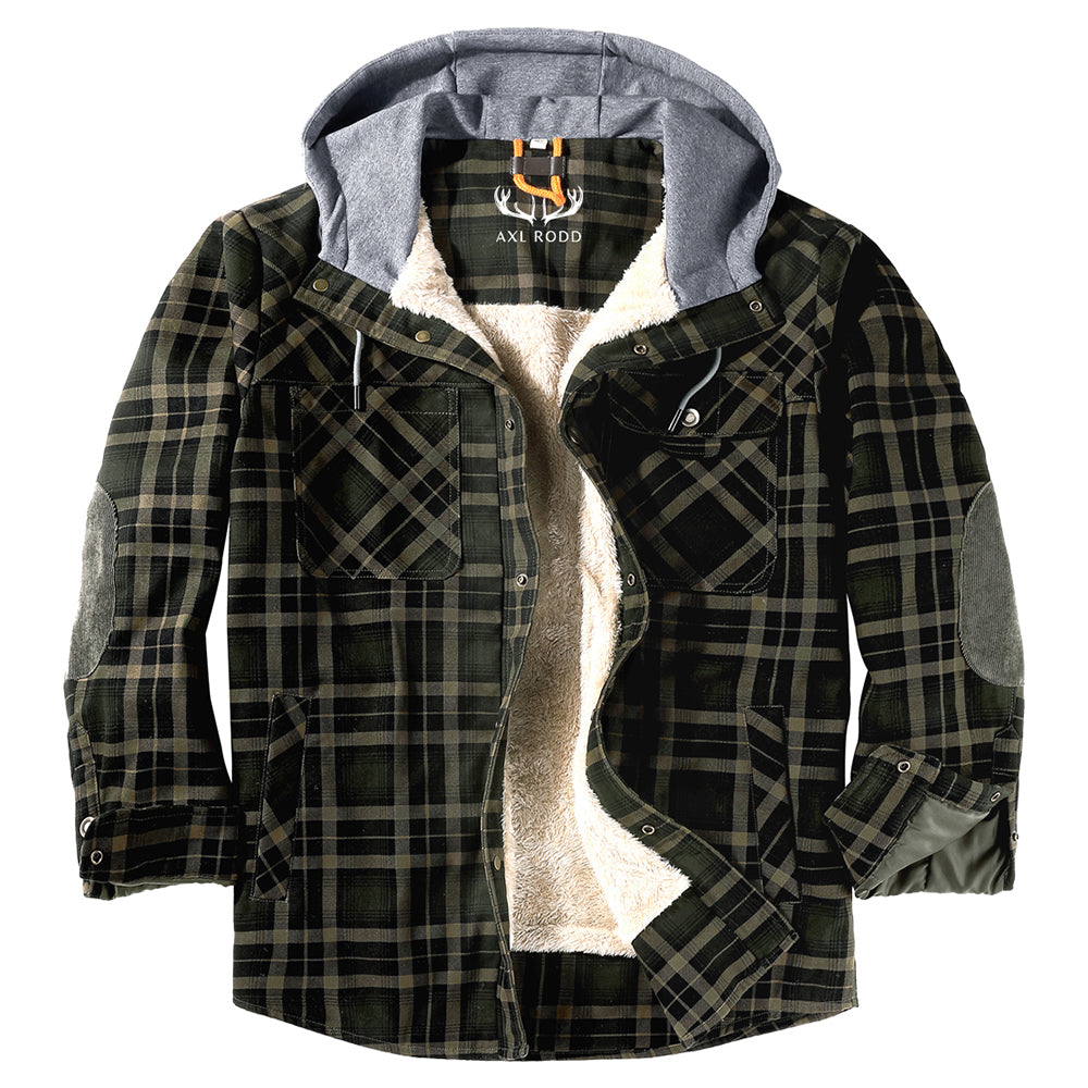 Men's - Lumberjack Hoodie - Cosy Flannel Material - Stylish Casual Wear for All Seasons