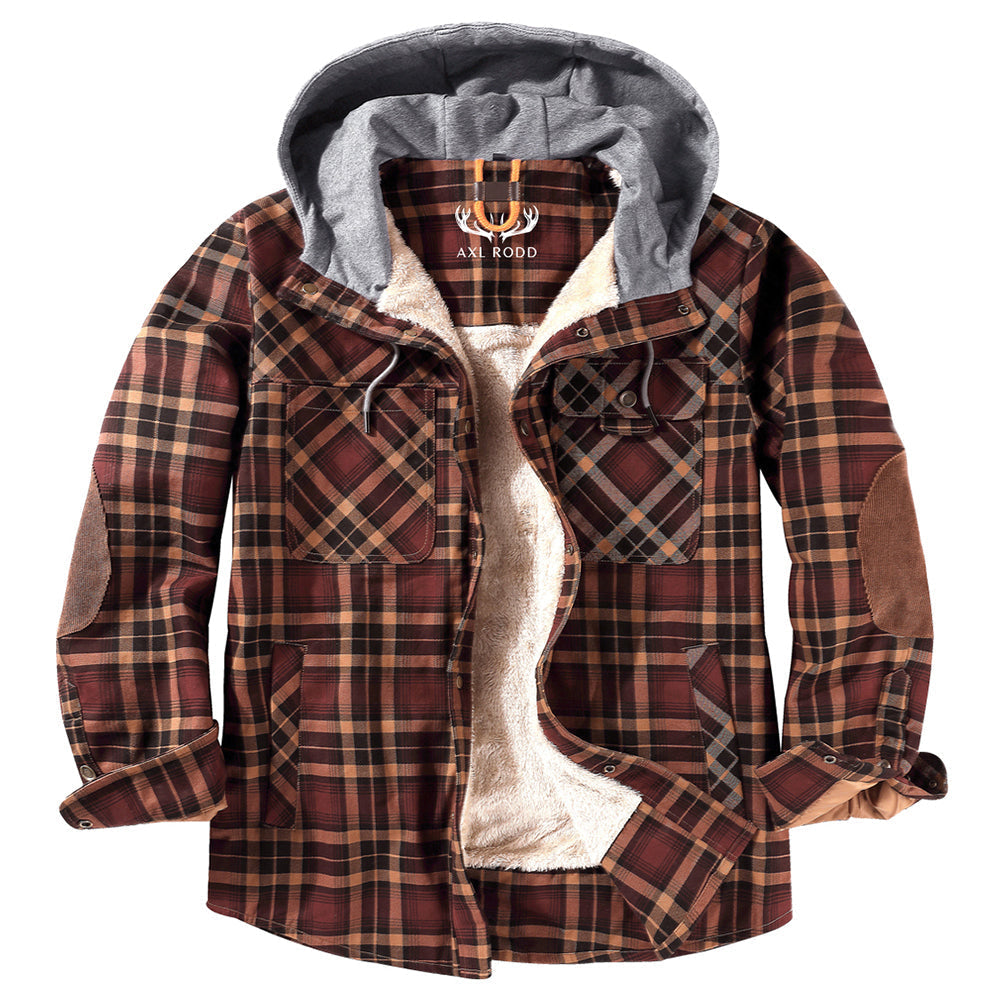 Men's - Lumberjack Hoodie - Cosy Flannel Material - Stylish Casual Wear for All Seasons
