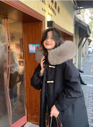 Fashion fur collar coats