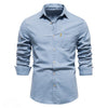 Denim long sleeve shirt with pocket