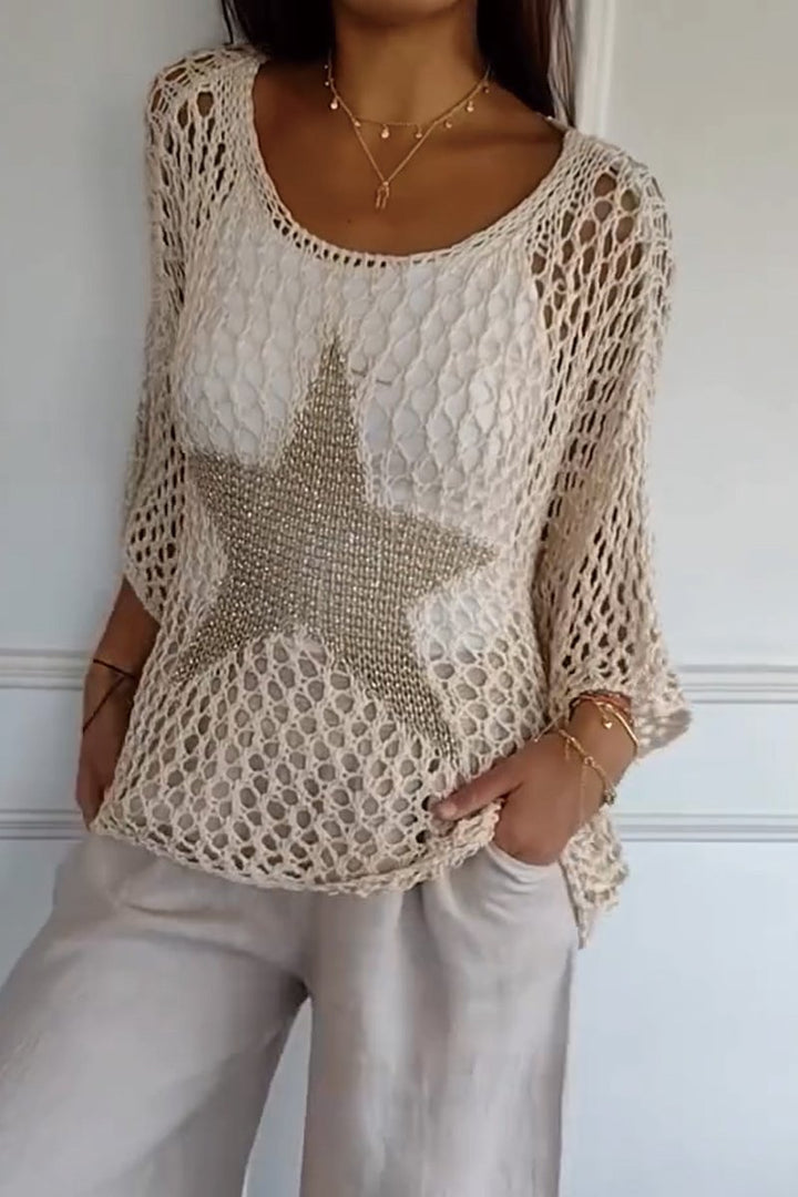 Jente | Elegant knitted jumper with star